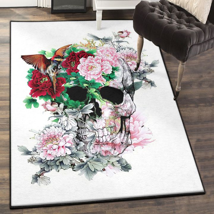 Skull Cool Rugs, Skull Rug, Skull Area Rug, Skull Rug for Living Room Bedroom Home Skull A15