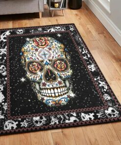 Skull Indoor Outdoor Rugs, Skull Galaxy Skull Rug, Skull Area Rug, Skull Rug for Living Room Bedroom Home Skull A51