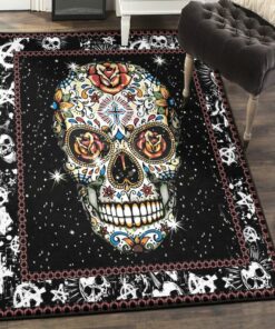 Skull Indoor Outdoor Rugs, Skull Galaxy Skull Rug, Skull Area Rug, Skull Rug for Living Room Bedroom Home Skull A51