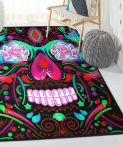 Skull Indoor Outdoor Rugs, Skull Rug, Skull Area Rug, Skull Rug for Living Room Bedroom Home Skull A41