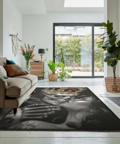 Skull Indoor Outdoor Rugs, Skull Rug, Skull Area Rug, Skull Rug for Living Room Bedroom Home Skull A54