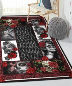 Skull Large Area Rugs, Skull Rug, Skull Area Rug, Skull Rug for Living Room Bedroom Home Skull A53