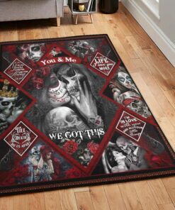 Skull Living Room Rugs, Skull Rug, Skull Area Rug, Skull Rug for Living Room Bedroom Home Skull A03