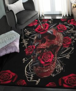 Skull Living Room Rugs, Skull Rug, Skull Area Rug, Skull Rug for Living Room Bedroom Home Skull A43