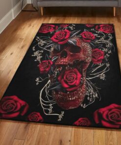 Skull Living Room Rugs, Skull Rug, Skull Area Rug, Skull Rug for Living Room Bedroom Home Skull A43