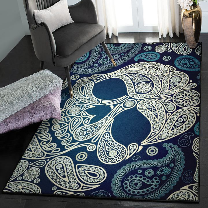 Skull Modern Rugs, Skull Rug, Skull Area Rug, Skull Rug for Living Room Bedroom Home Skull A38