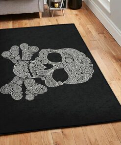 Skull Non Shedding Area Rug, Skull Rug, Skull Area Rug, Skull Rug for Living Room Bedroom Home Skull A23