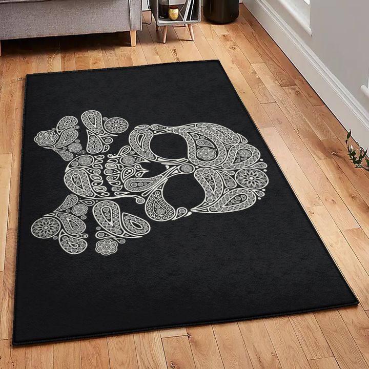 Skull Non Shedding Area Rug, Skull Rug, Skull Area Rug, Skull Rug for Living Room Bedroom Home Skull A23