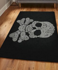 Skull Non Shedding Area Rug, Skull Rug, Skull Area Rug, Skull Rug for Living Room Bedroom Home Skull A23