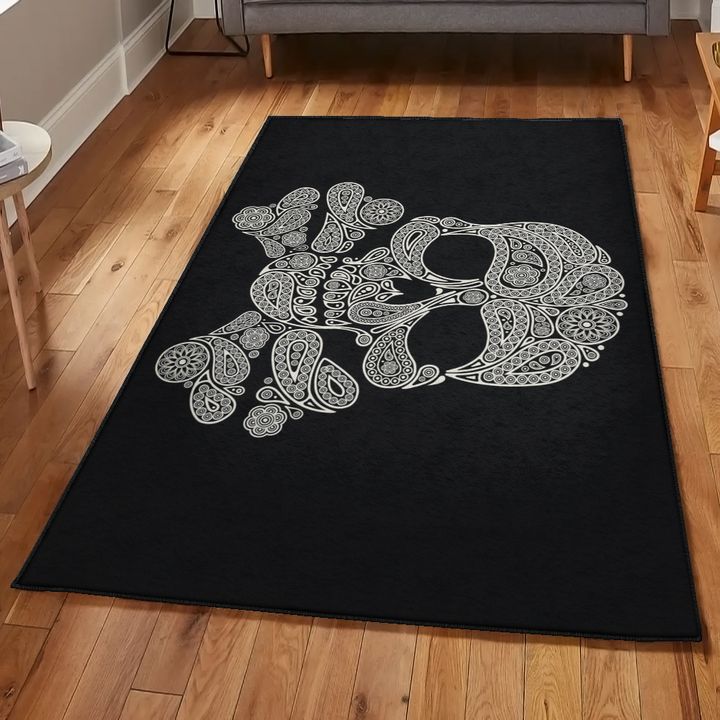 Skull Non Shedding Area Rug, Skull Rug, Skull Area Rug, Skull Rug for Living Room Bedroom Home Skull A23
