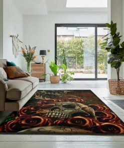Skull Non Shedding Area Rug, Skull Rug, Skull Area Rug, Skull Rug for Living Room Bedroom Home Skull A25