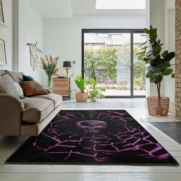 Skull Outdoor Carpet, Skull Rug, Skull Area Rug, Skull Rug for Living Room Bedroom Home Skull A14