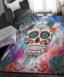 Skull Outdoor Carpet, Skull Rug, Skull Area Rug, Skull Rug for Living Room Bedroom Home Skull A39