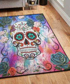 Skull Outdoor Carpet, Skull Rug, Skull Area Rug, Skull Rug for Living Room Bedroom Home Skull A39