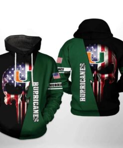 Skull Punisher With Flag American And Logo 3D All Over Print Zip Hoodie Gifts For Ncaa Fans