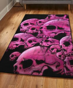 Skull Washable Area Rugs, Skull Rug, Skull Area Rug, Skull Rug for Living Room Bedroom Home Skull A44