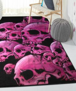 Skull Washable Area Rugs, Skull Rug, Skull Area Rug, Skull Rug for Living Room Bedroom Home Skull A44