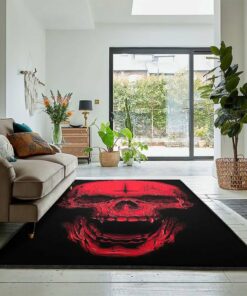Skull Washable Rugs, Skull Gothic Rug, Skull Area Rug, Skull Rug for Living Room Bedroom Home Skull A47