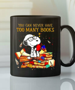 Snoopy You Can Never Have Too Many Books Mug