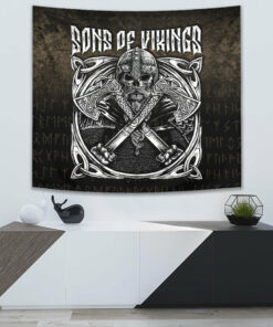 Sons Of Odin Valhalla 3 Tapestry for Wall Décor