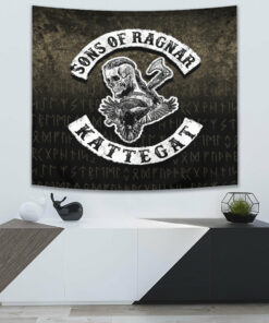 Sons Of Ragnar Kattegat Tapestry for Wall Décor