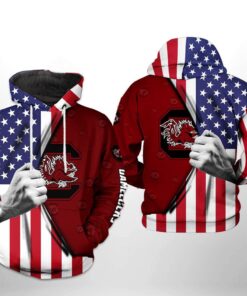 South Carolina Gamecocks 3D All Over Print Zip Hoodie Gifts For Ncaa Fans