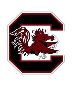 South Carolina Gamecocks Vinyl Decal For Car Door Windows Gifts For Football Fans