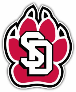 South Dakota Coyotes College NCAA Logo Vinyl Decals Sticker For Car Truck Door And Window Laptop Gifts For Fans