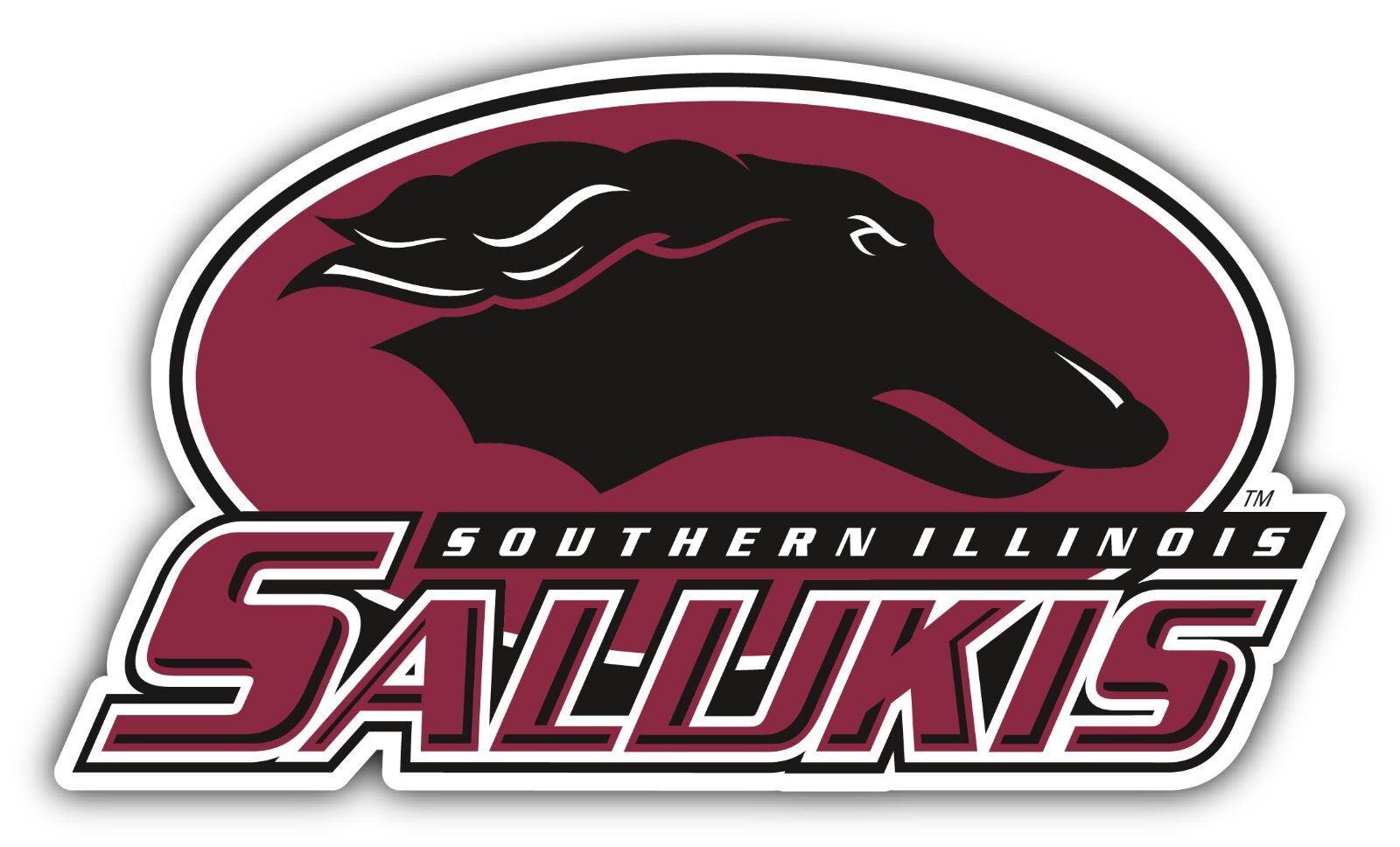 Southern Illinois Salukis College NCAA Logo Vinyl Decals Sticker For Car Truck Door And Window Laptop Gifts For Fans
