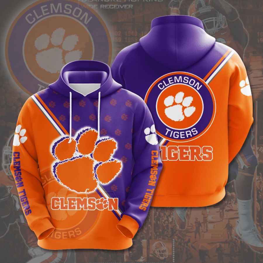 Sports American Ncaa Clemson Tigers 3D All Over Print Hoodie, Zip-Up Hoodie