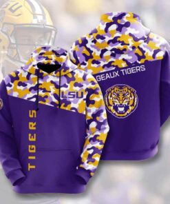 Sports American Ncaa Lsu Tigers 3D All Over Print Hoodie, Zip-Up Hoodie