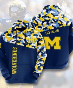 Sports American Ncaa Michigan Wolverines 3D All Over Print Hoodie, Zip-Up Hoodie