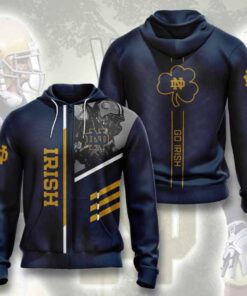 Sports American Ncaa Notre Dame Fighting Irish 3D All Over Print Hoodie, Zip-Up Hoodie