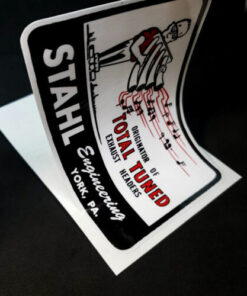 Stahl Headers Decal York Pa Vintage Style Vinyl Hot Rod Rat Rod Door Windows Decals