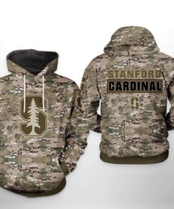 Stanford Cardinals Ncaa Camo Veteran 3D All Over Print Hoodie, Zip-Up Hoodie