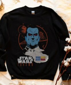 Star Wars Admiral Thrawn Head Shot Graphic T-Shirt Unisex Tee Adult T-shirt Kid Shirt Long Sleeve Hoodie Sweatshirt