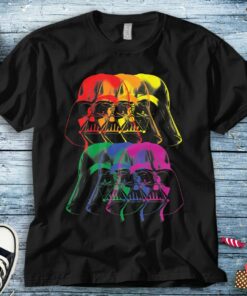 Star Wars Darth Vader Rainbow Darkside T-Shirt Unisex Adult T-shirt Kid Shirt Long Sleeve Hoodie Sweatshirt Women's Tank