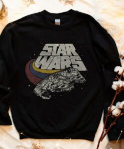 Star Wars Falcon Ship Three Stripes Graphic T-Shirt Unisex Tee Adult T-shirt Kid Shirt Long Sleeve Hoodie Sweatshirt