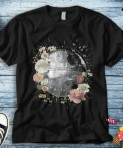 Star Wars Floral Death Star T-Shirt Unisex Adult T-shirt Kid Shirt Toddler Tee Women's Tank