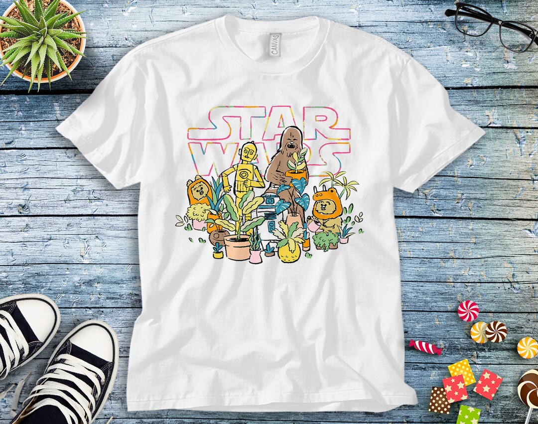 Star Wars Plant Friends T-Shirt Unisex Adult T-shirt Kid Shirt Long Sleeve Hoodie Sweatshirt Women's Tank