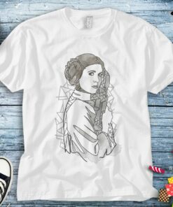Star Wars Princess Leia Geometric Line Drawing T-Shirt Unisex Adult T-shirt Kid Shirt Toddler Tee Women's Tank