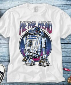 Star Wars R2D2 Metal Head Vintage Graphic T-Shirt Unisex Adult T-shirt Kid Shirt Long Sleeve Hoodie Sweatshirt