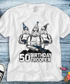Star Wars Stormtrooper Party Hats Trio 50th Birthday Trooper Unisex Adult T-shirt Kid Shirt Long Sleeve Hoodie Sweatshirt Women's Tank