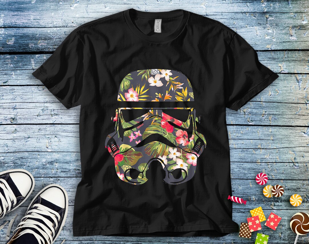 Star Wars Tropical Stormtrooper Floral Print T-Shirt Unisex Adult T-shirt Kid Shirt Toddler Tee Hoodie Sweatshirt Tank Top