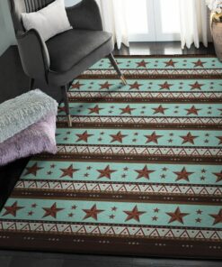 Stars Large Area Rugs, Western Rustic Star Rug, Rustic Rug, Rustic Lodge Area Rugs, Carpet for Living Room A07
