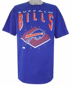 Starter Blue Buffalo Bills Big Logo T-Shirt 1990s Vintage Style Hoodie Sweatshirt Reprinted Full Size Gifts for Fans