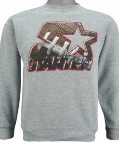 Starter Football Crew Neck Sweatshirt 1990s Vintage Style Hoodie Shirt Reprinted Full Size Gifts for Fans