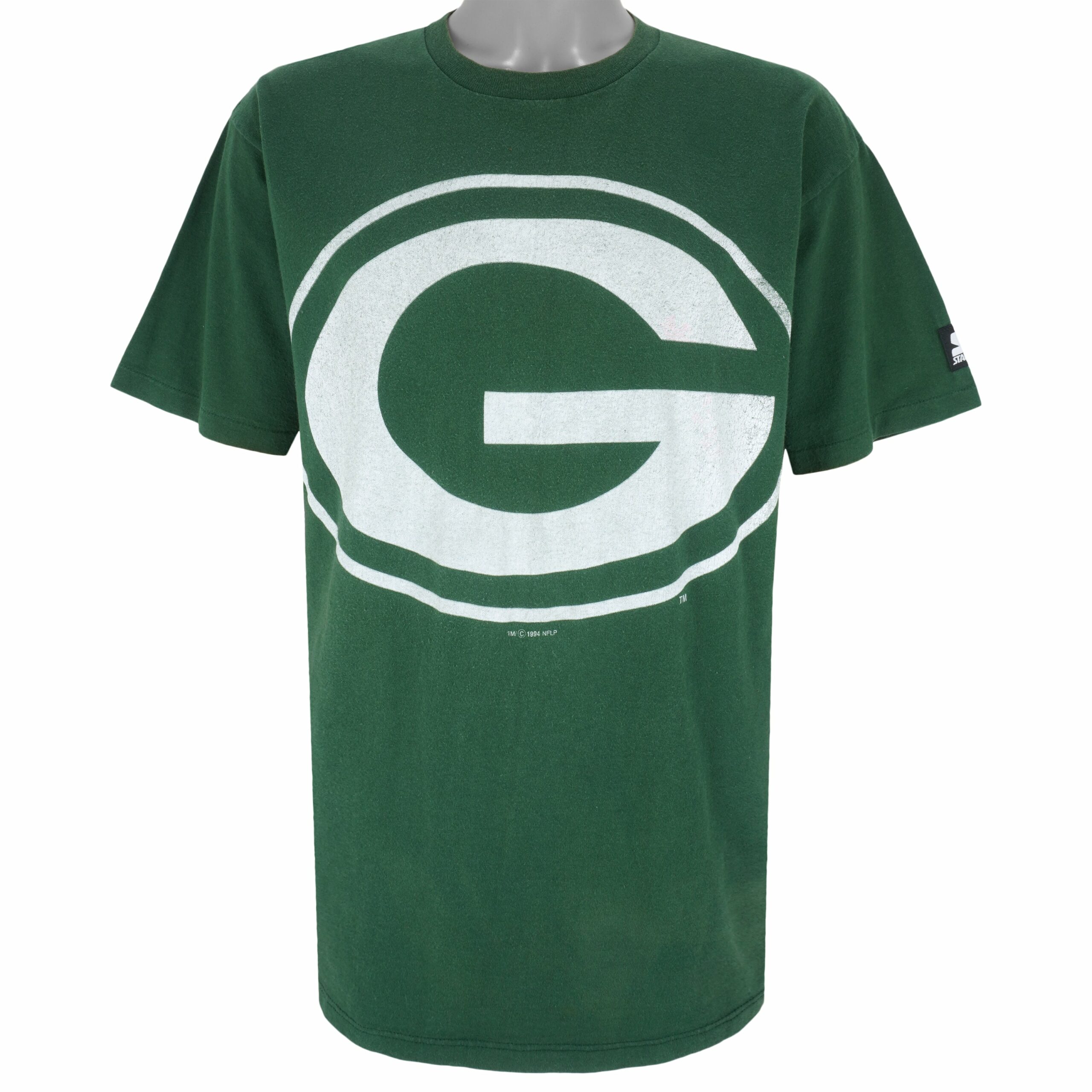 Starter Green Bay Packers Big Logo T-Shirt 1994 Vintage Style Hoodie Sweatshirt Reprinted Full Size Gifts for Fans