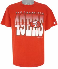 Starter NFL San Francisco 49ers T-Shirt 1990 Vintage Style Hoodie Sweatshirt Reprinted Full Size Gifts for Fans
