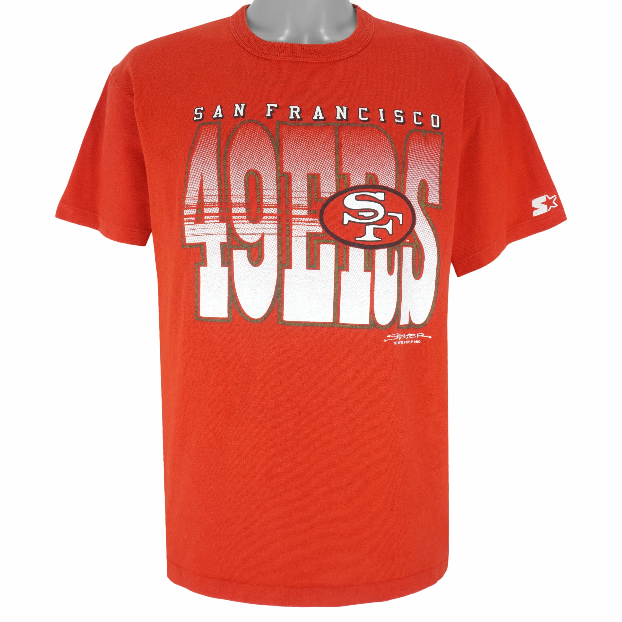 Starter NFL San Francisco 49ers T-Shirt 1990 Vintage Style Hoodie Sweatshirt Reprinted Full Size Gifts for Fans